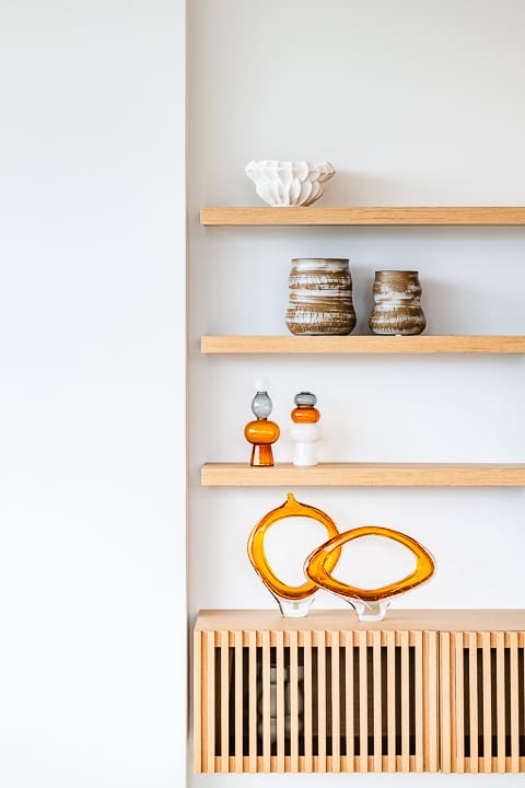 Elegant locally made chairs crafted in Costa Rica, featured in the dining area of the Reserva Conchal penthouse, blending contemporary design with artisanal craftsmanship.