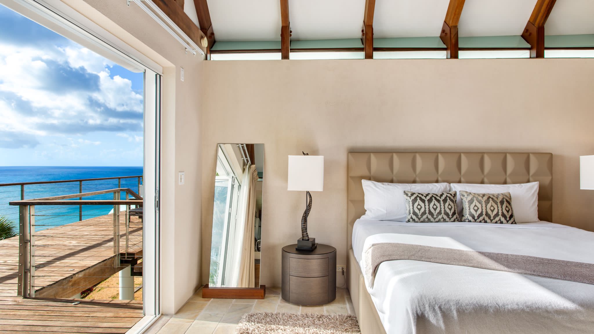 Luxury villa in Anguilla overlooking the Caribbean Sea, featuring elegant modern design and panoramic ocean views.