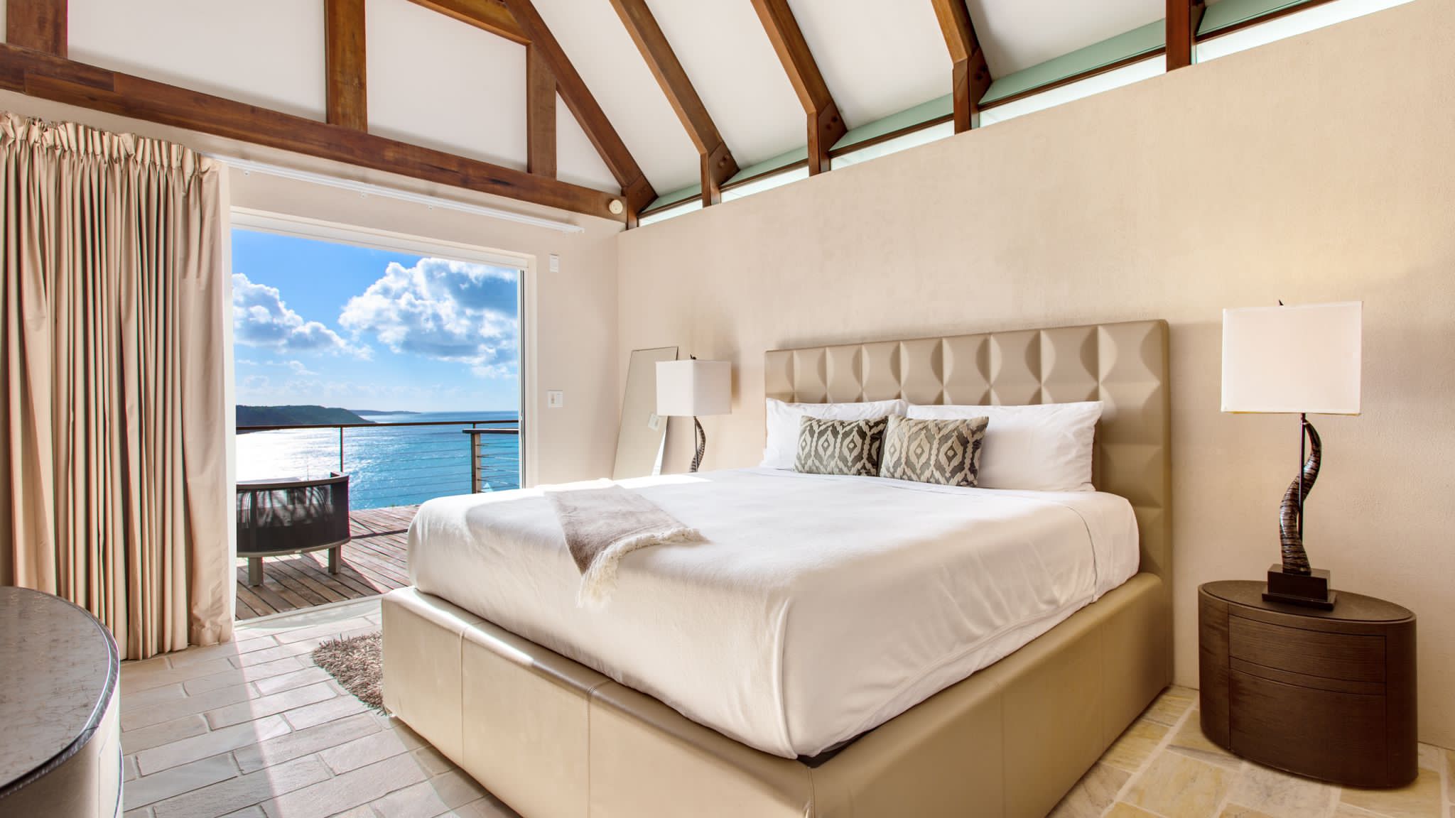 Luxury villa in Anguilla overlooking the Caribbean Sea, featuring elegant modern design and panoramic ocean views.