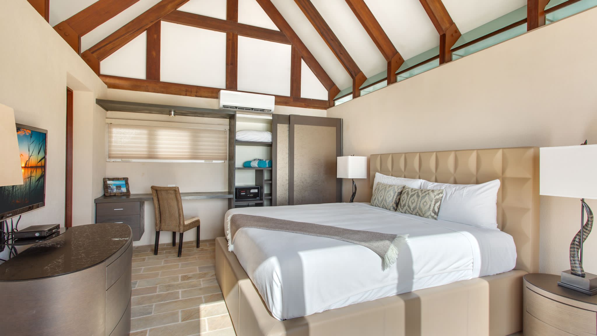 Luxury villa in Anguilla overlooking the Caribbean Sea, featuring elegant modern design and panoramic ocean views.