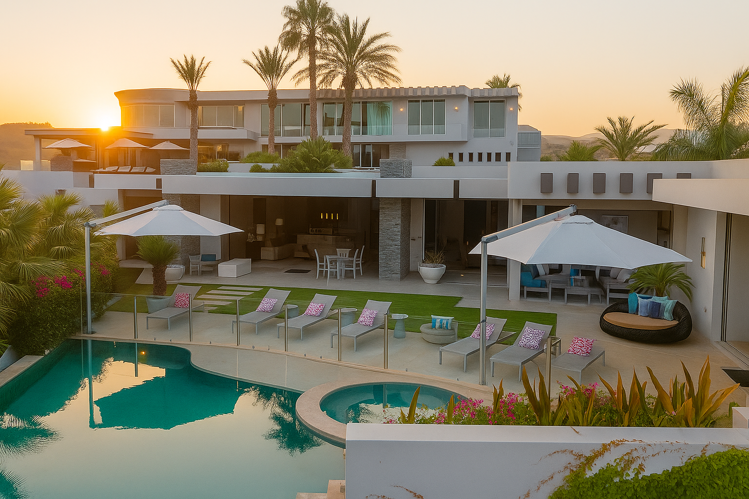 Luxury 6-Bedroom Villa in Cabo with Pool House and Beach Access