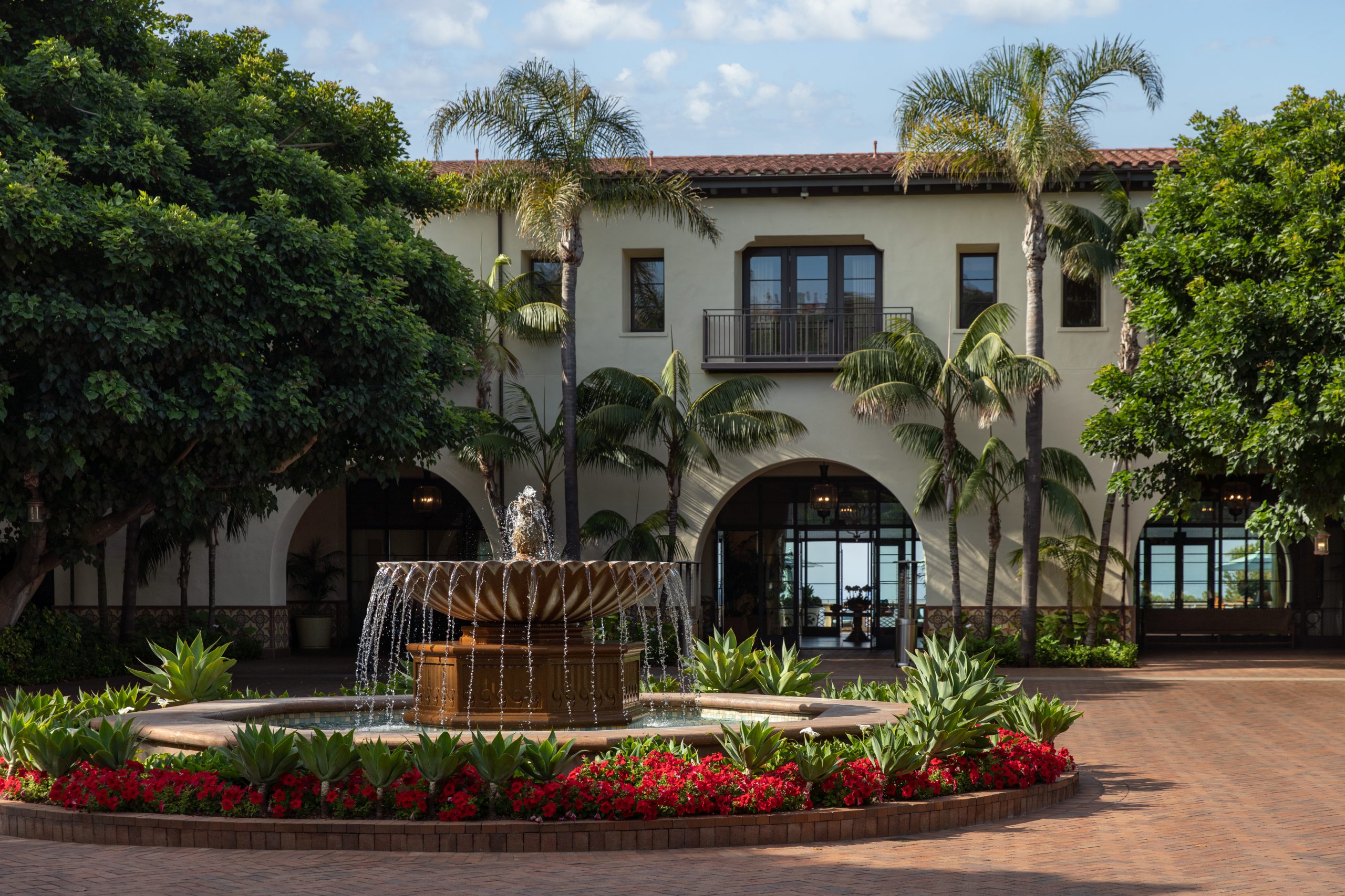 Stunning Fountain and entry way at Terranea Resort Rancho Palos Verdes California
