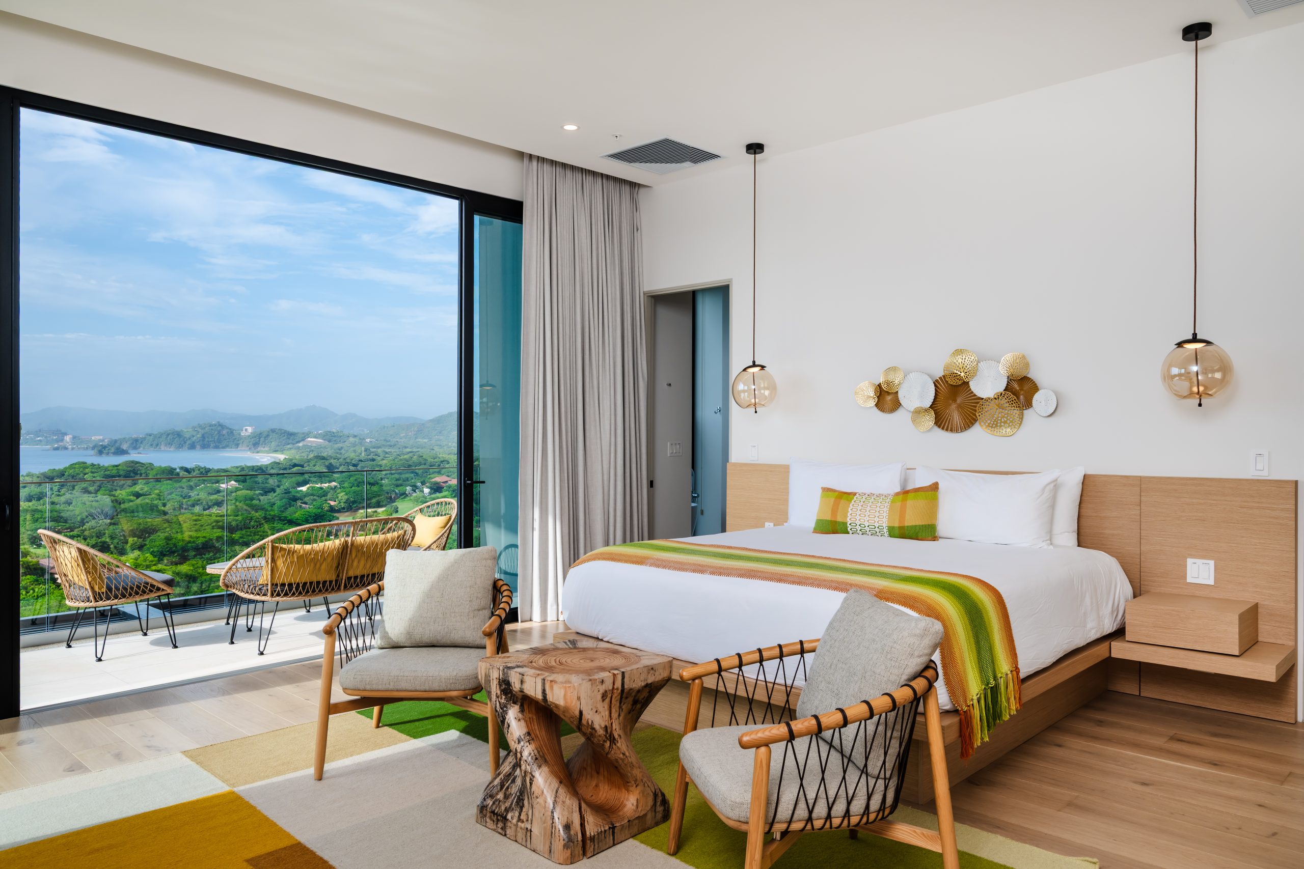 Incredible Views of the Ocean from the Bedroom at Solaris Reserva Conchal Penthouse with Terrace in Costa Rica