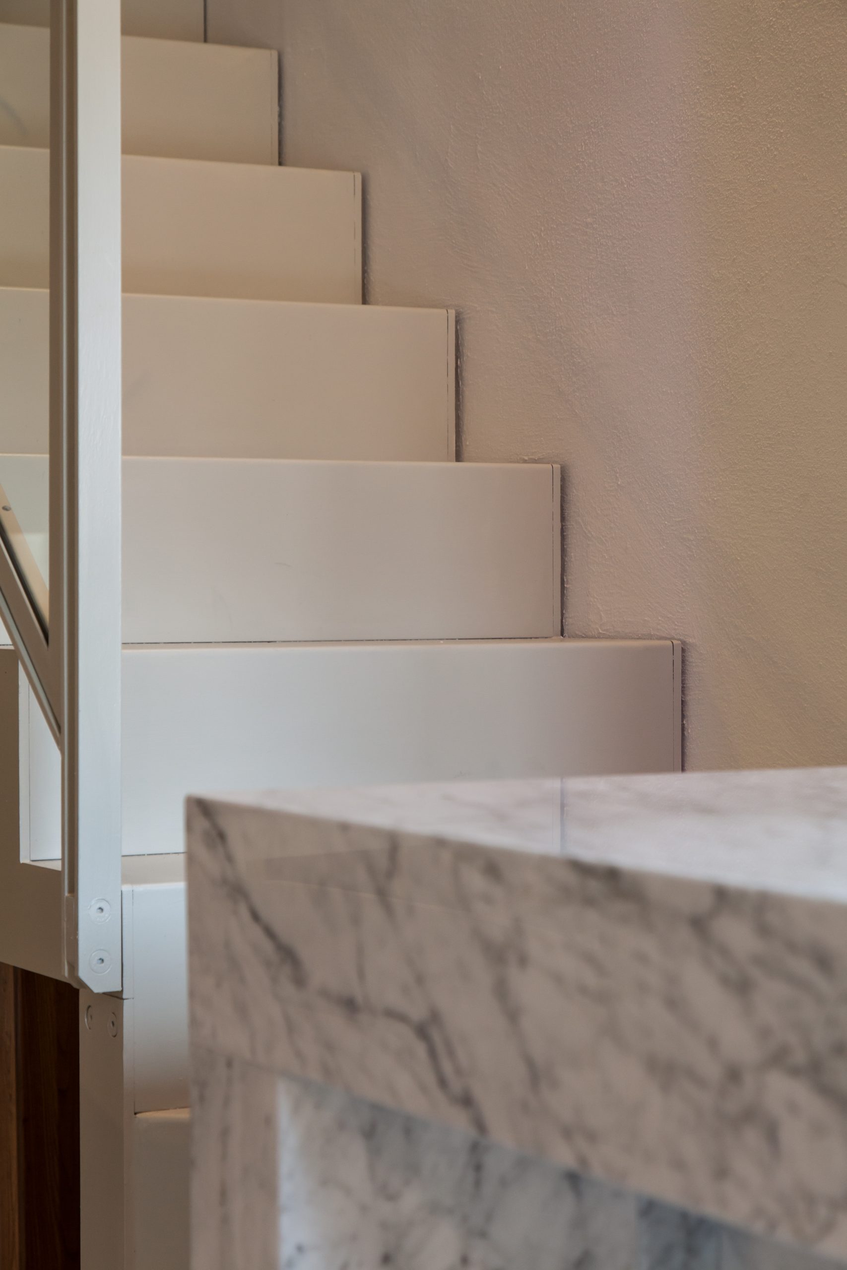 Luxury Penthouse in Siena Stairs to the Loft and Marble Counter Detail