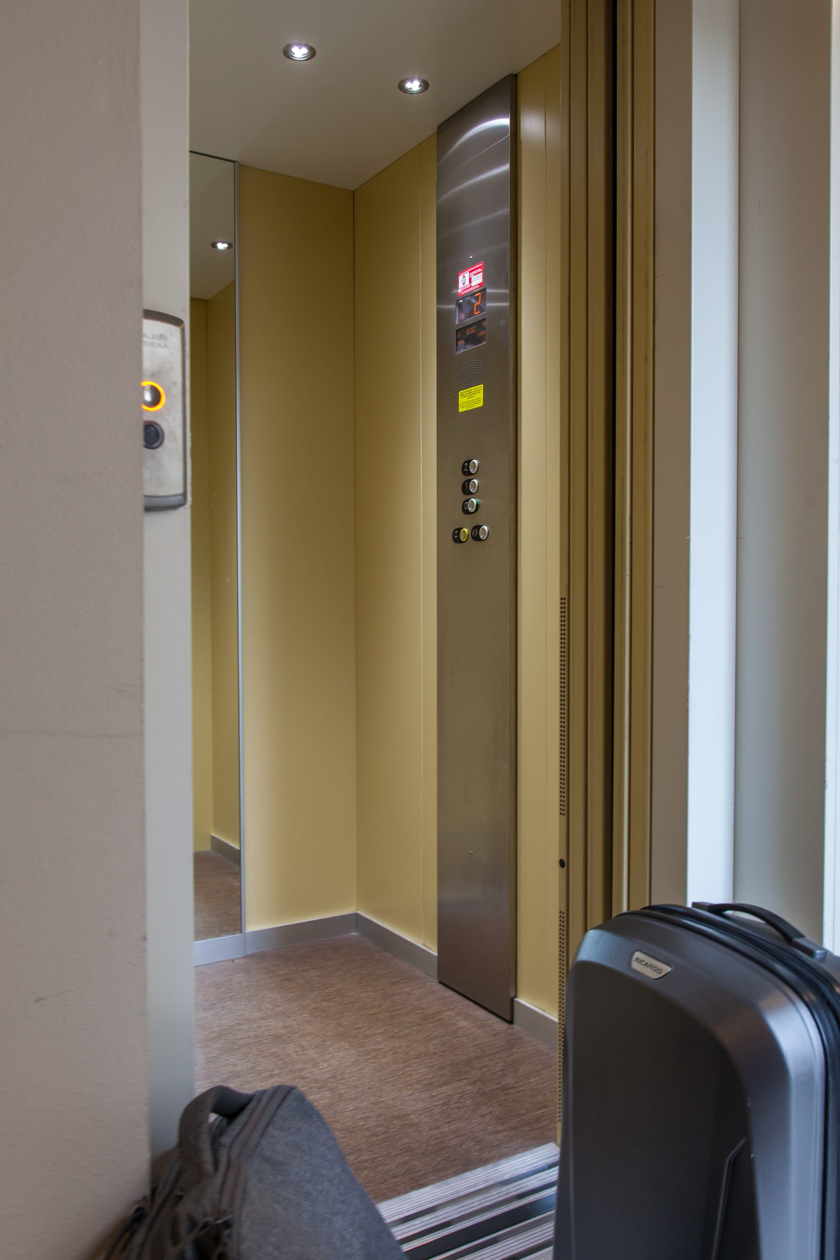 Modern Elevator in a Luxury Penthouse in Siena Italy