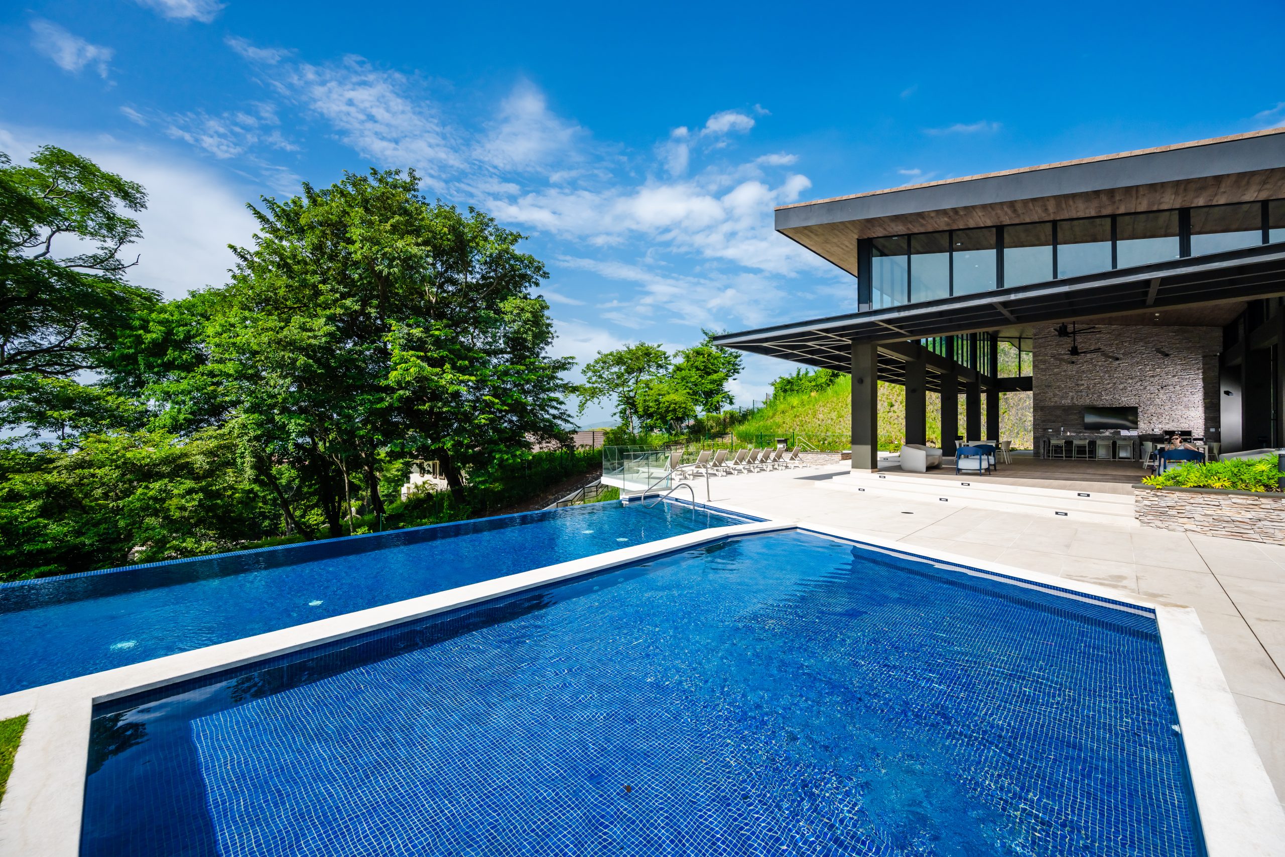 Pool Area at the Solaris Reserva Conchal Clubhouse in Costa Rica