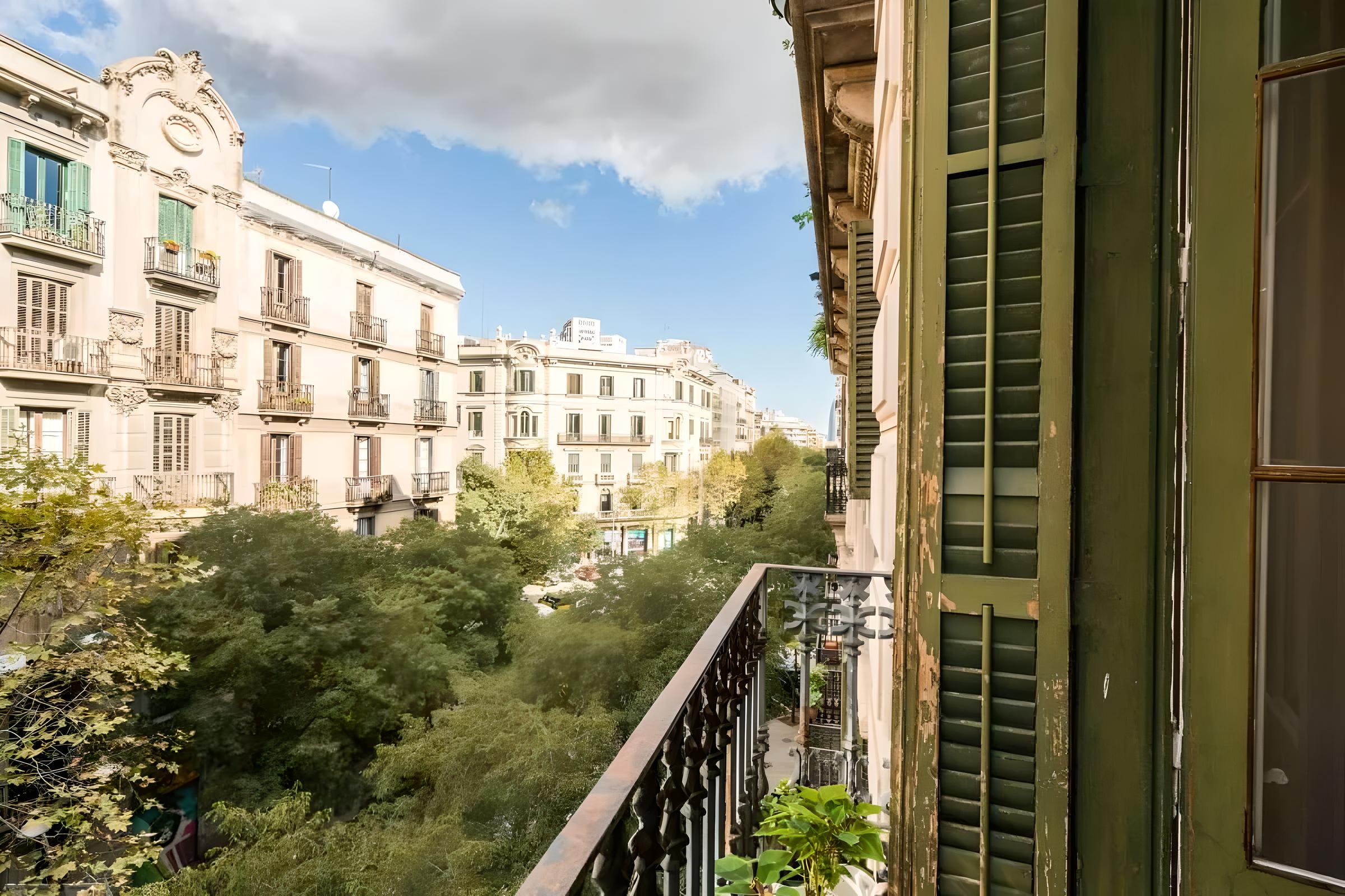 A view of the historical city of Barcelona from the Terrace of a luxury penthouse by Equity Residences