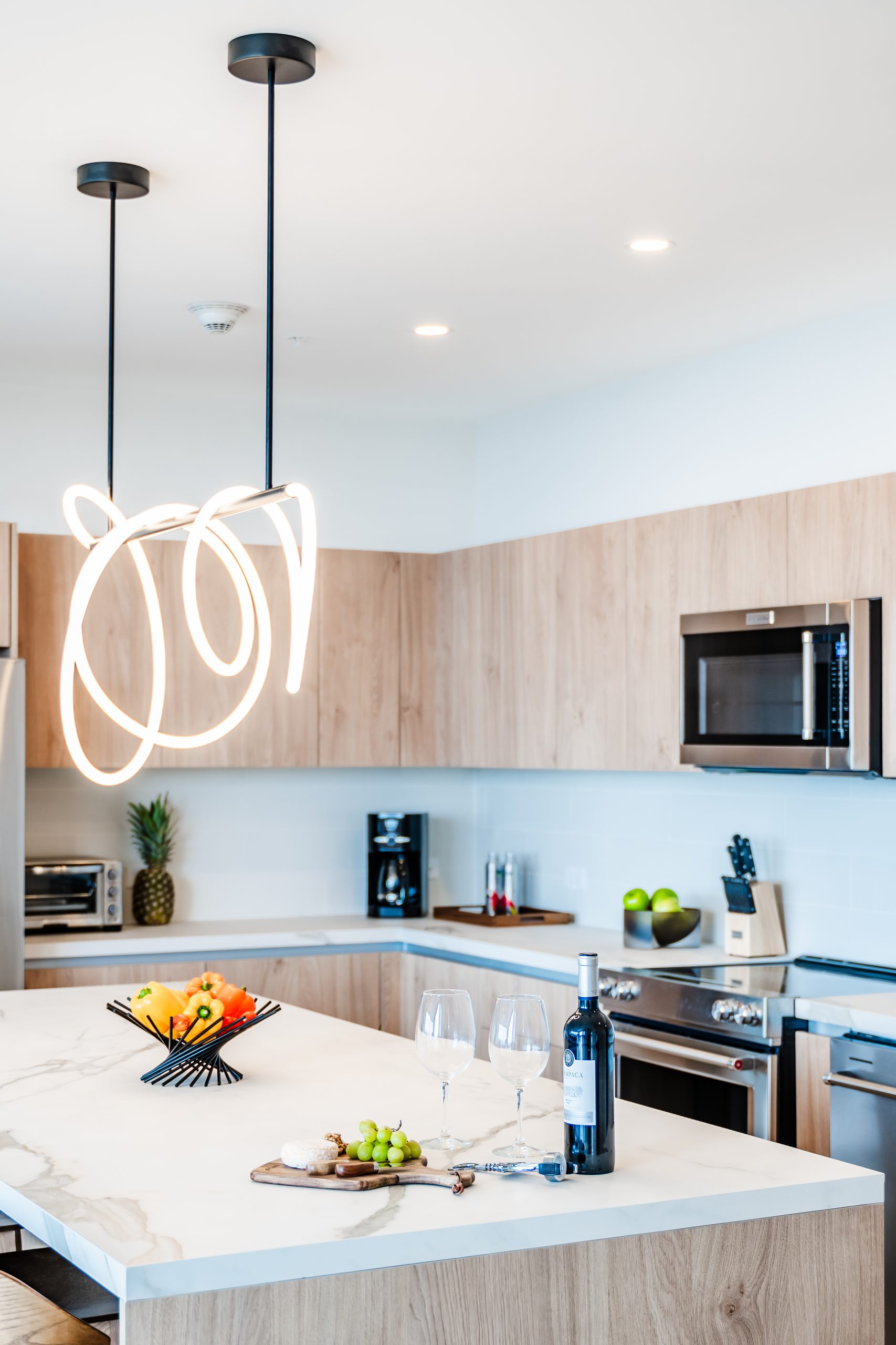 Luxury Modern Kitchen at Solaris Reserva Conchal Penthouse in Costa Rica