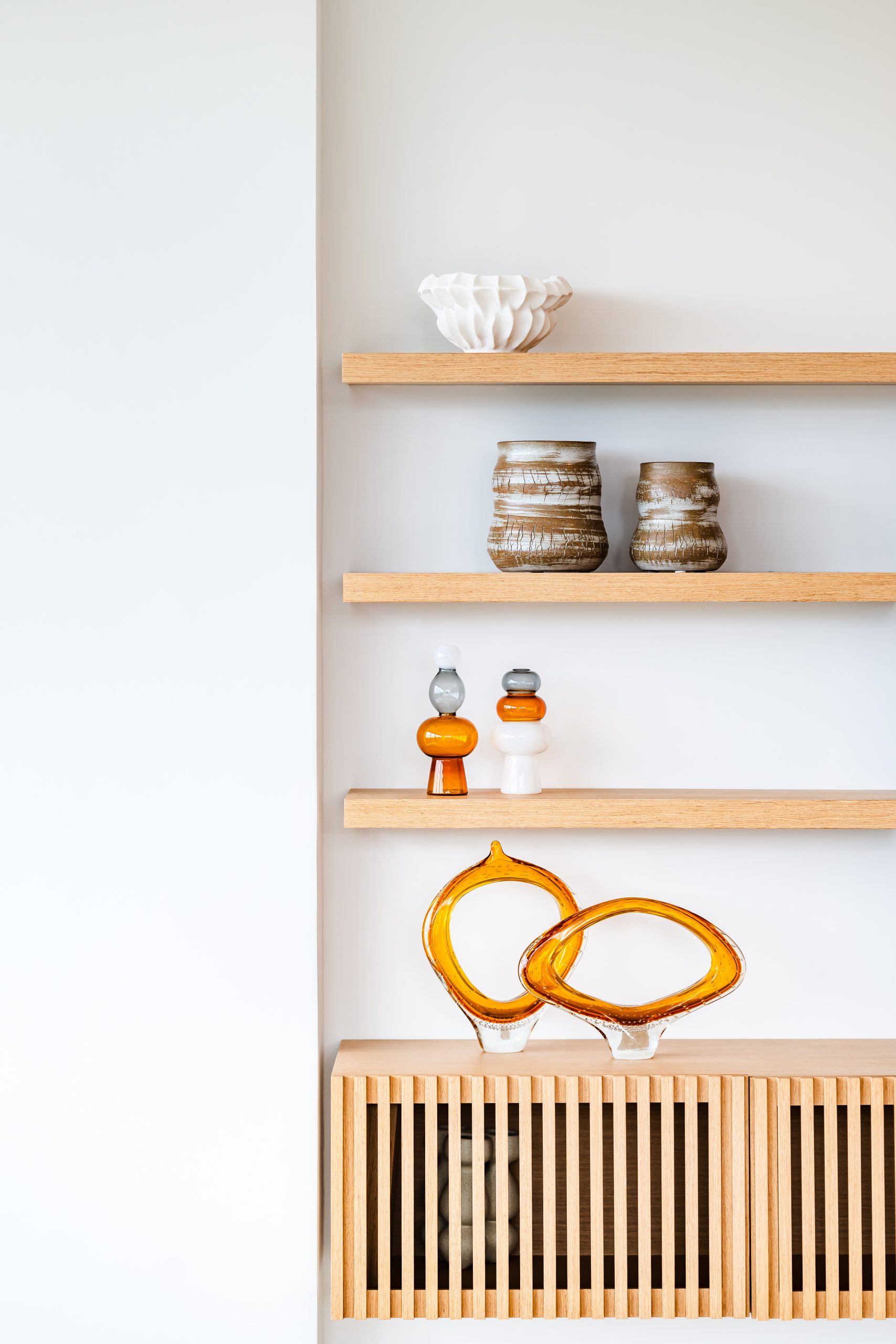 Luxury Modern Shelf Decor at Solaris Reserva Conchal Penthouse in Costa Rica