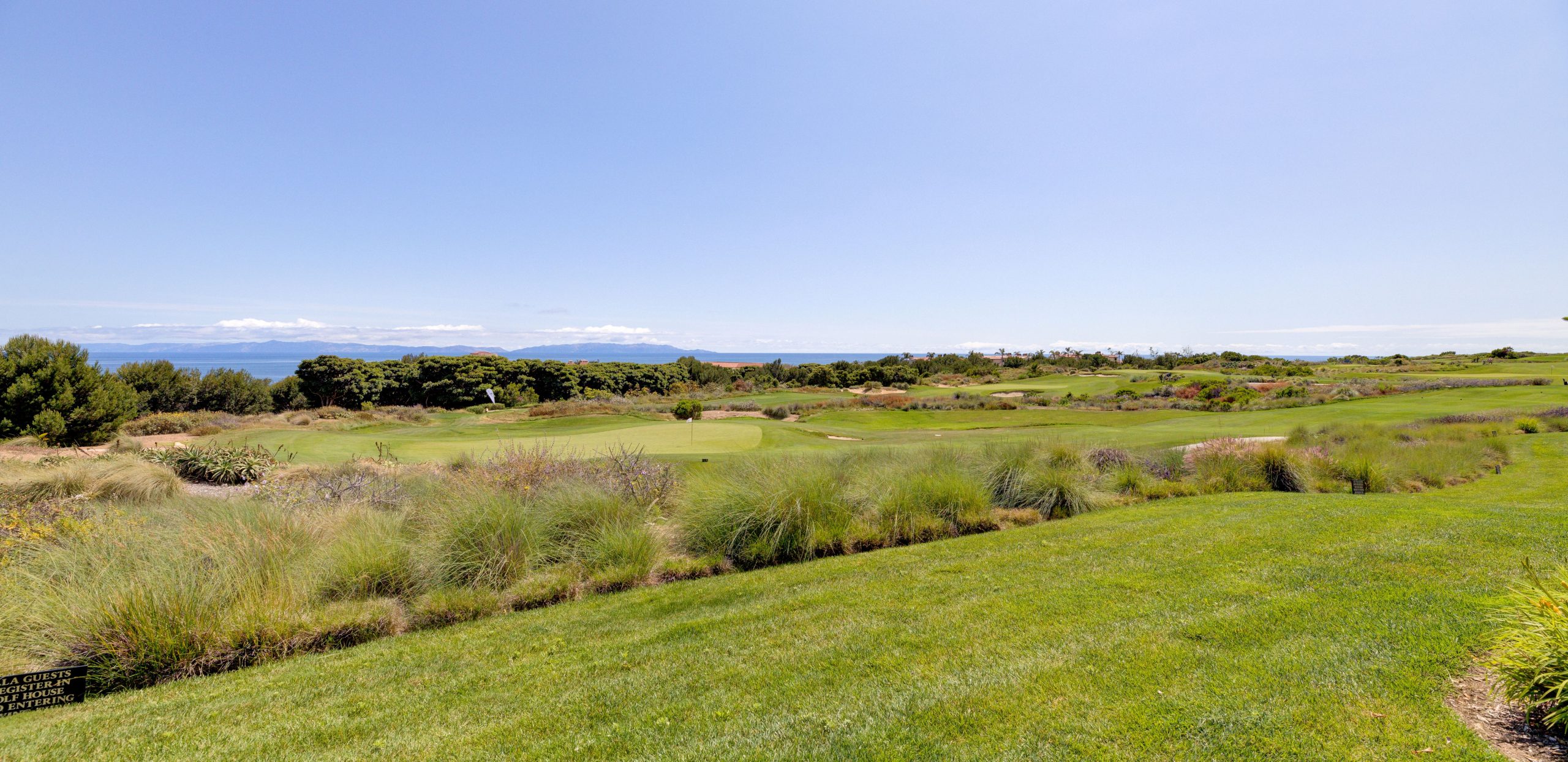 View of The Links at Terranea golf course from villa terrace