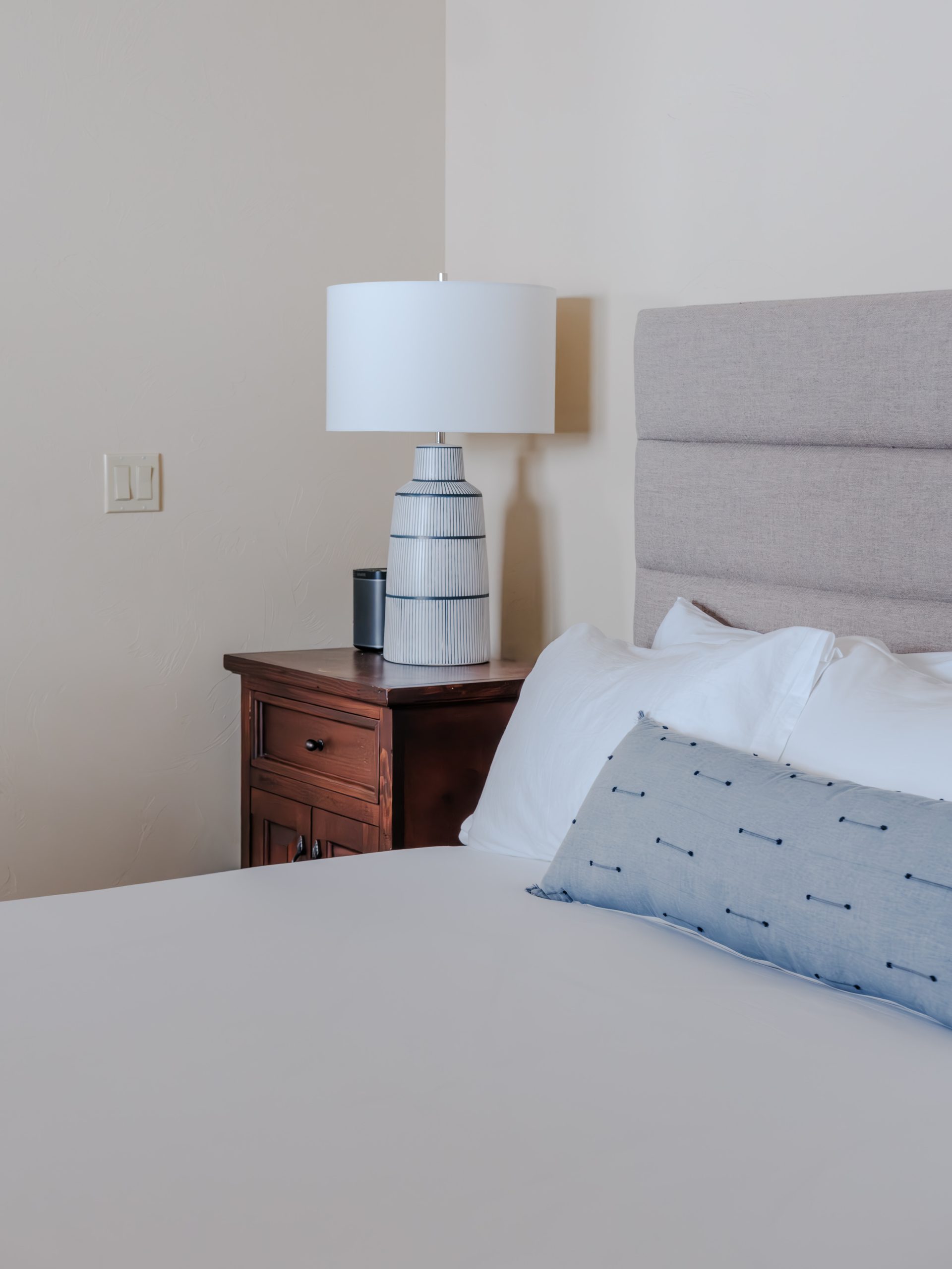 Cozy mountain bedroom retreat at Big Sky Resort.