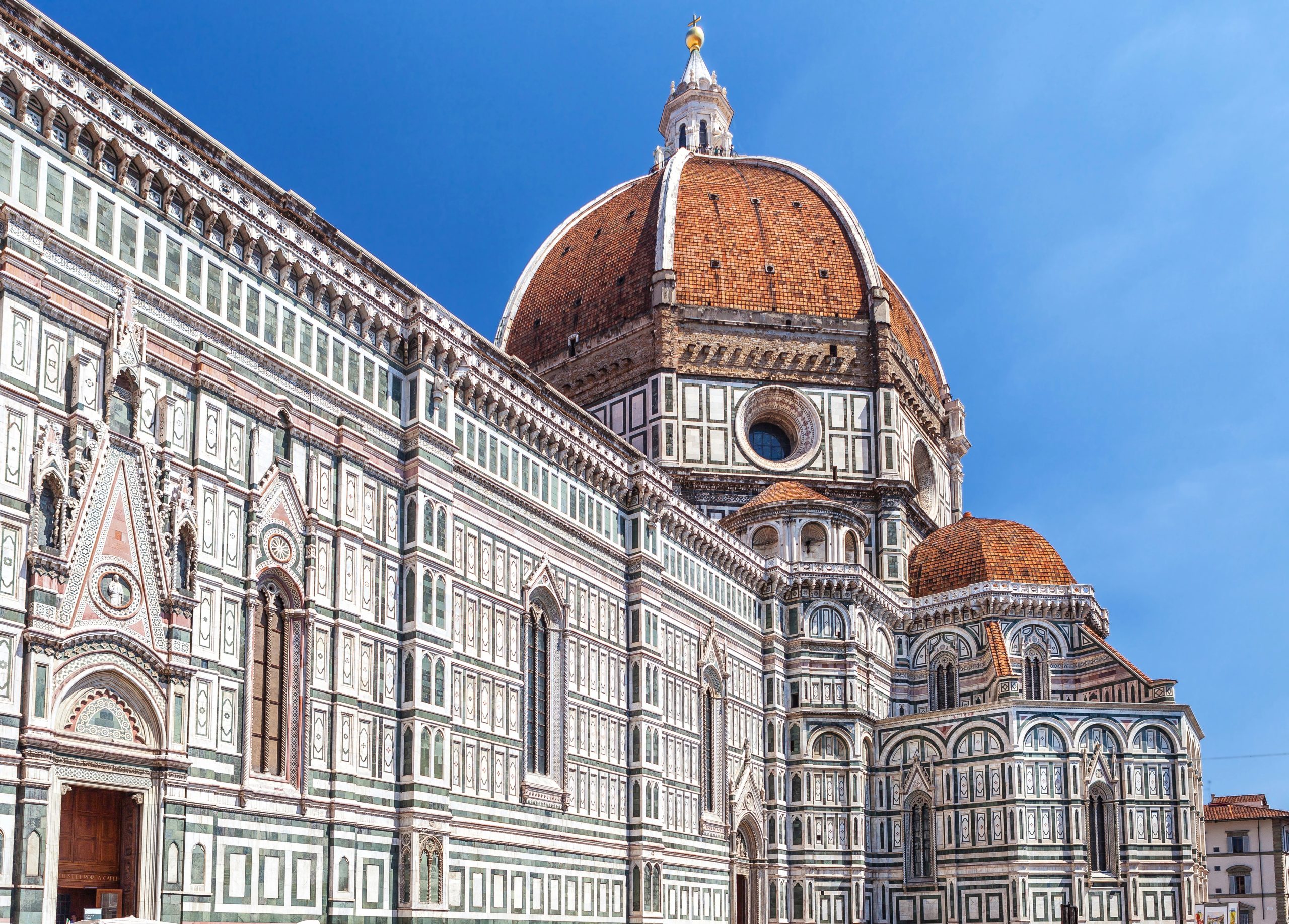 Florence Cathedral with Brunelleschi&rsquo;s dome and ornate marble facade in Florence Italy - Equity Residence