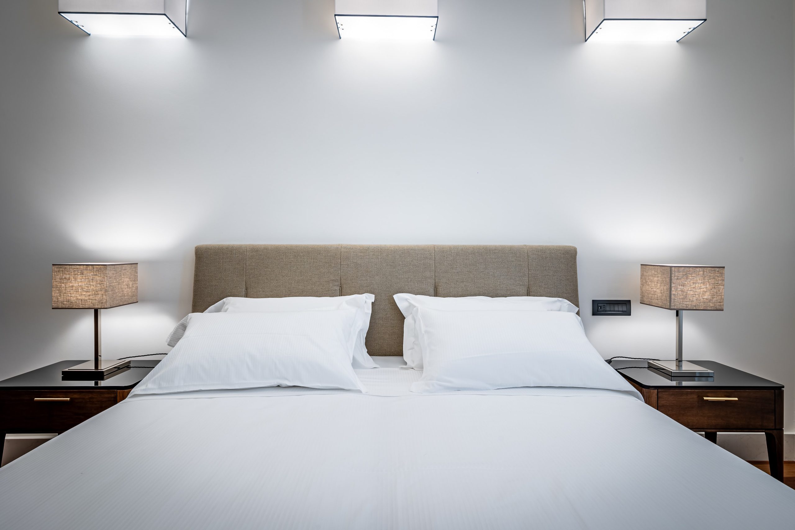 Spacious bathroom with glass shower and toilet in Florence luxury apartment with Duomo view