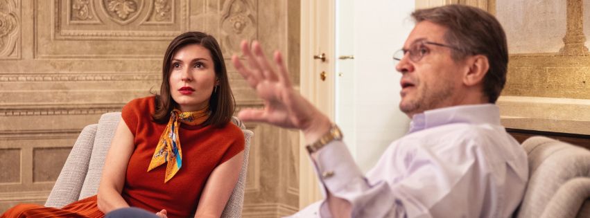 Marina Salley and Massimo Interview in Florence Apartment