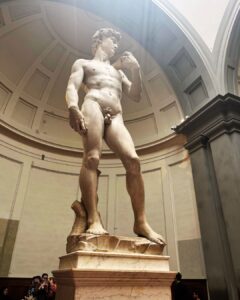 Michelangelo's David at the Accademia Gallery by Marina Salley