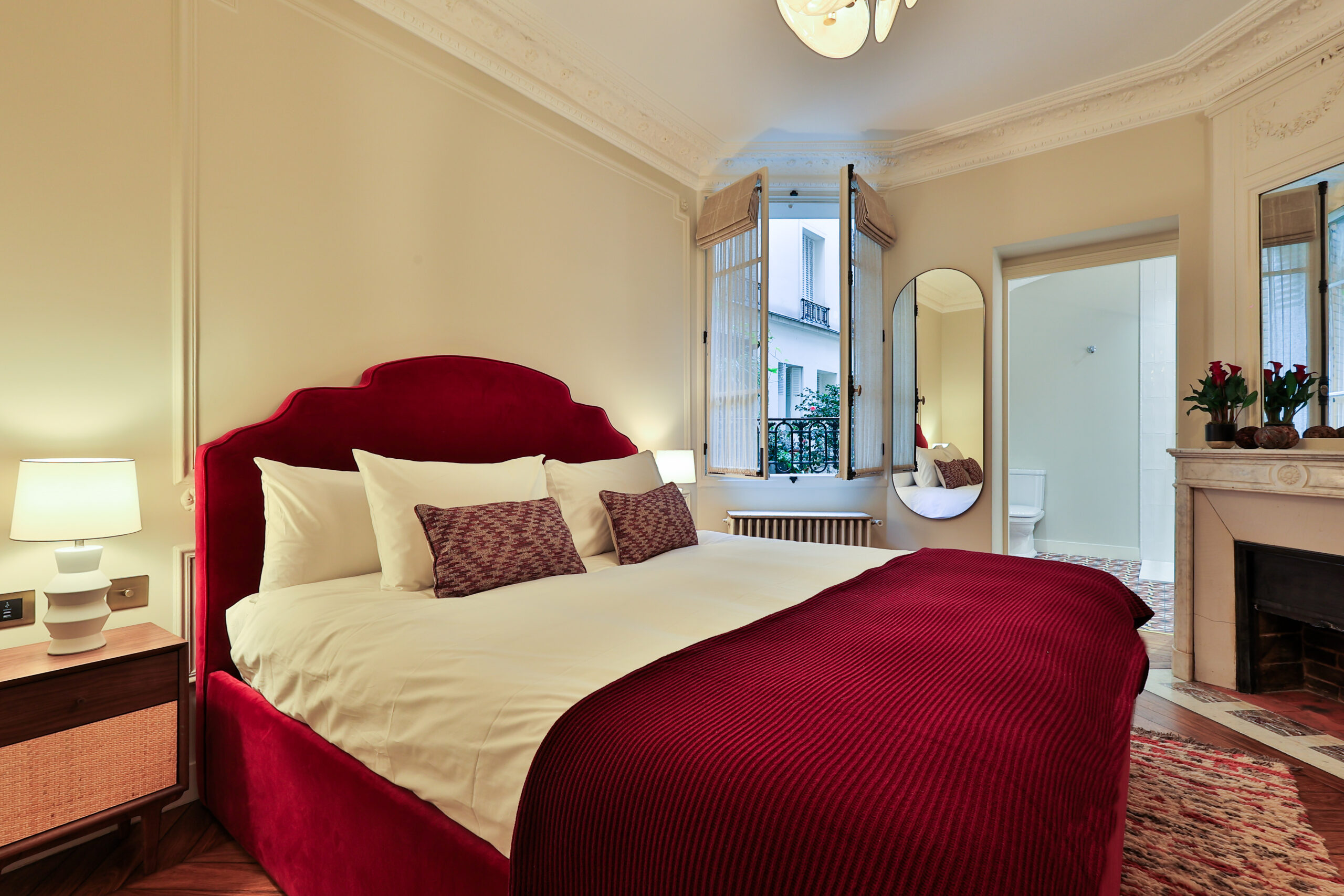 Serene bedroom at Apartment Île Saint-Louis, Paris