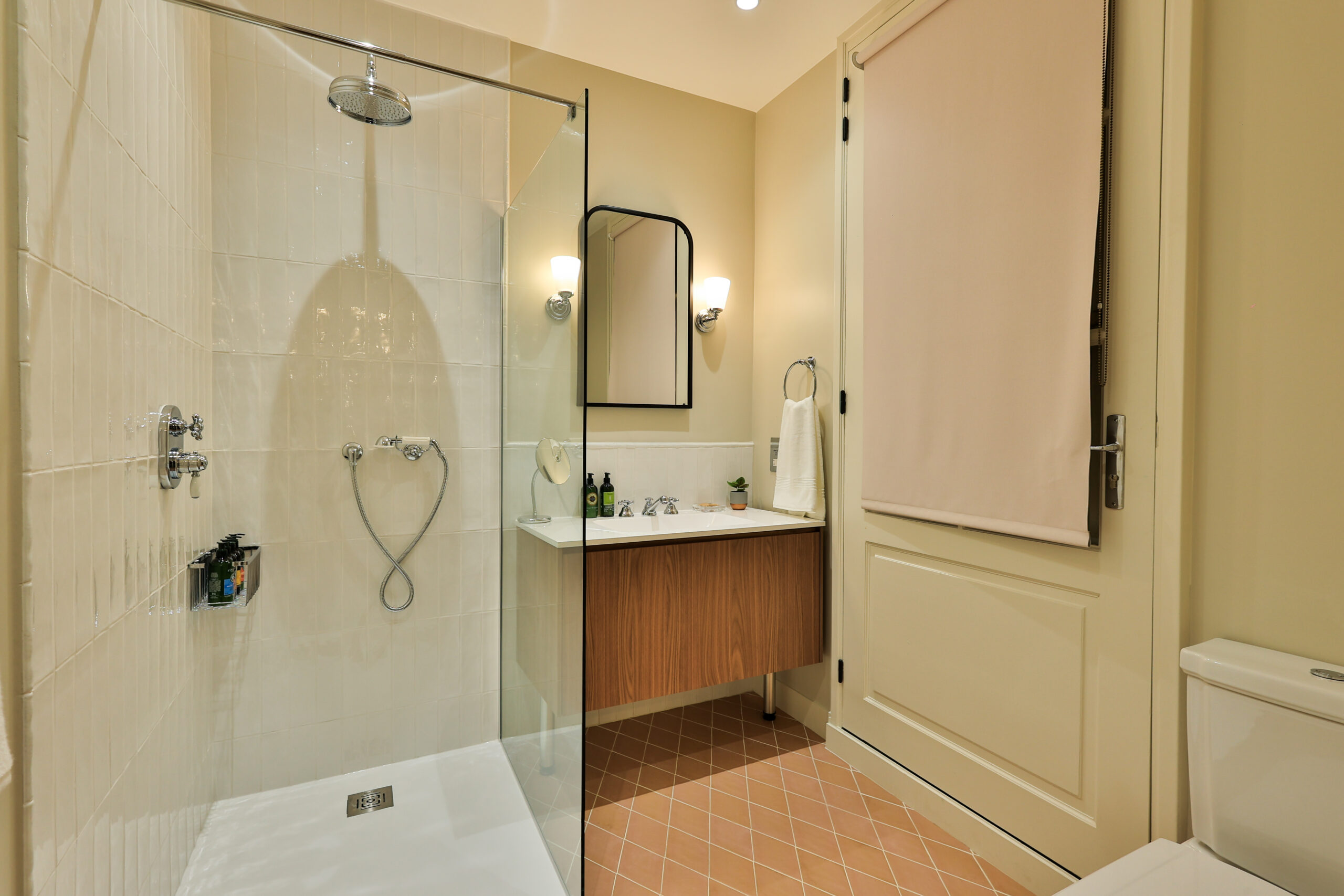 Modern bathroom with elegant Parisian interiors